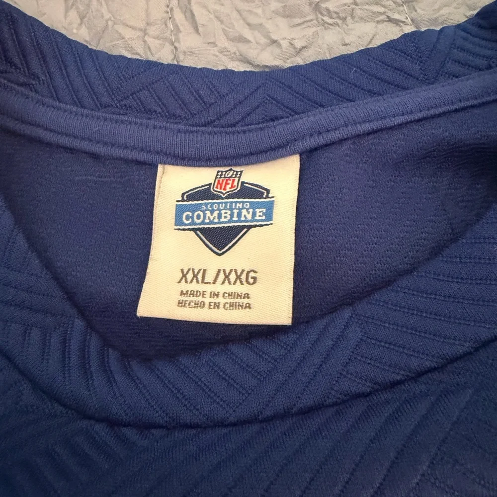 Indianapolis Colts NFL Scouting Combine Blue Quilted Sweatshirt Women’s 2XL - Picture 4 of 4